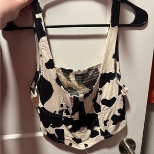 wild fable cow print top